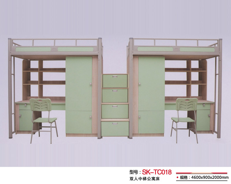 型號:SK-TC018 雙人中梯公寓床
