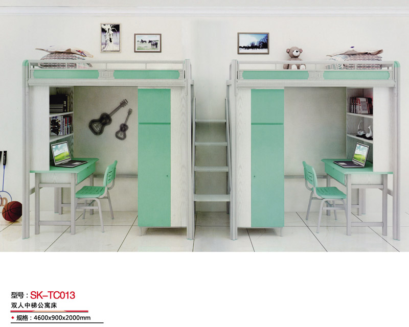 型號:SK-TC013 雙人中梯公寓床